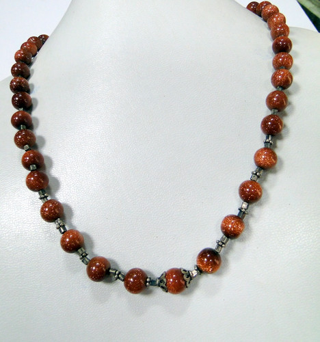 220 ct Sand stones gemstone strand necklace jewelry