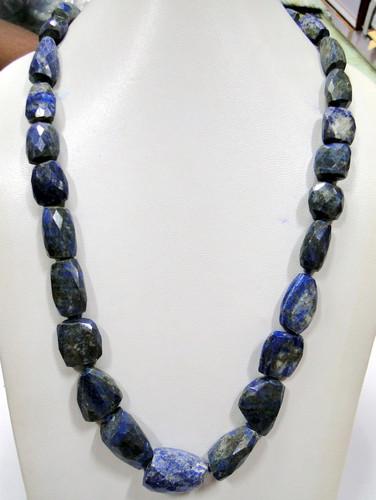 821 cts Lapis gemstones strand necklace