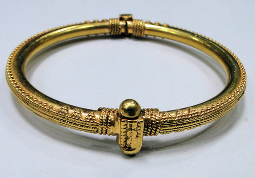 18 karat gold vermeil sterling silver bangle bracelet jewelry