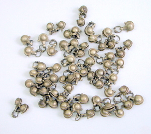 VINTAGE TRIBAL OLD SILVER JEWELRY LOOSE BEADS BELLS BELLY DANCE