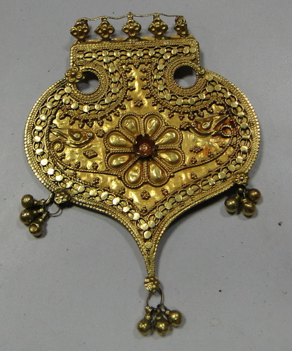 antique tribal old gold Pendant vintage ethnic solid gold pendant necklace