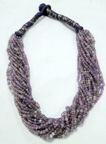 Amethyst beads strands gemstone necklace