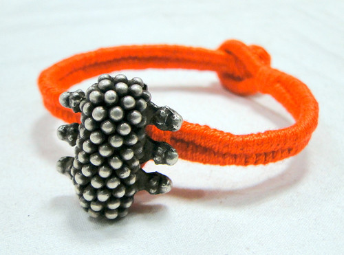 Ethnic tribal old silver beads bracelet jewelry-11525