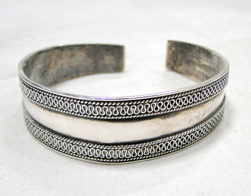 sterling silver cuff bangle bracelet 925 jewelry 11705