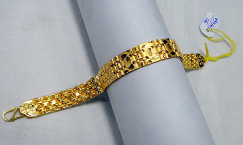 Gold Bracelet 22 k ,gold wide bracelet 22 K jewelry 11867