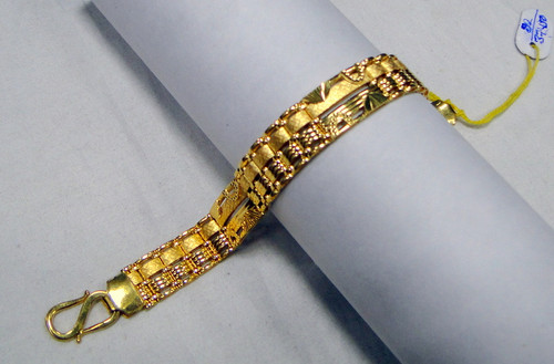 Gold Bracelet 22 k ,gold wide bracelet 22 K jewelry 11870