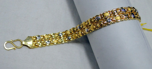 Gold Bracelet 22 k ,gold wide bracelet 22 K jewelry 11872