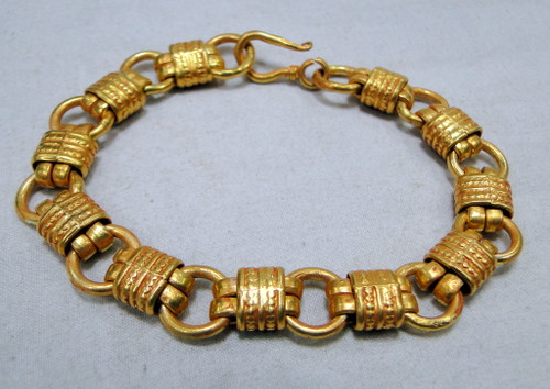 gold bracelet 22 k gold vintage handmade jewelry 11912