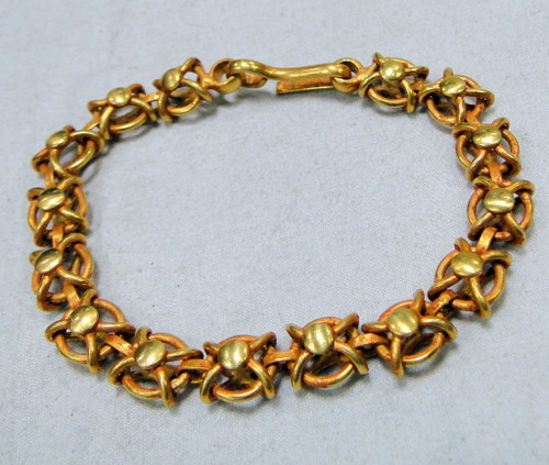 gold bracelet 22 k gold vintage handmade jewelry 11914