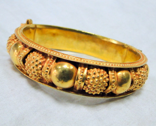 Gold bangle 22 K gold handmade bangle bracelet cuff jewelry 11936