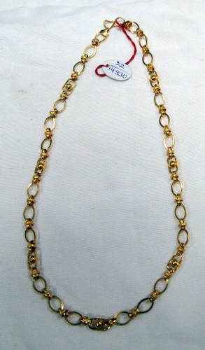 Gold chain Necklace 22K Gold chain necklace link chain jewelry 495-070