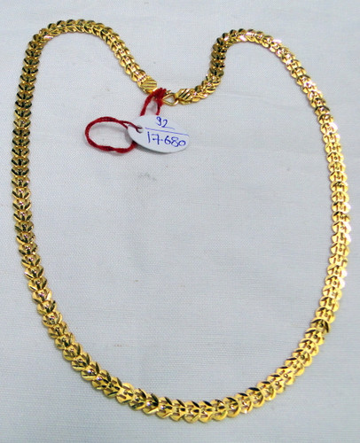 Gold chain 22K Gold chain necklace link chain jewelry 498-017