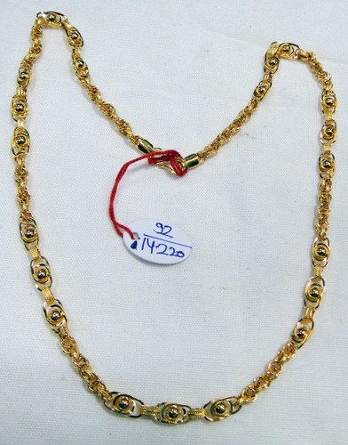 Gold chain 22K Gold chain necklace link chain jewelry 498-096
