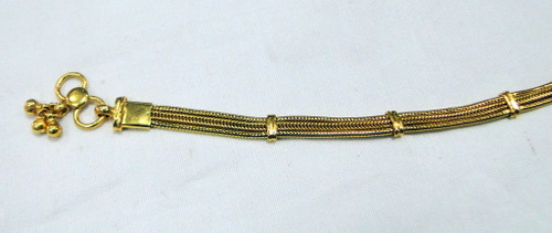 Vintage 22K Gold Anklet handmade jewelry