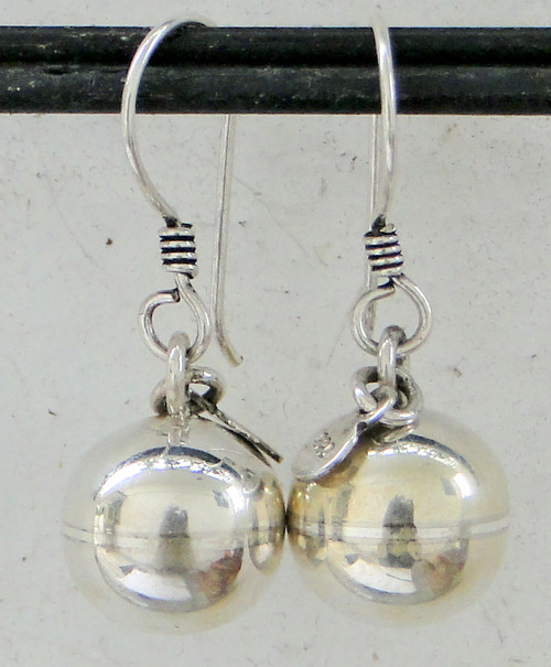925 sterling silver earring pair ball plane jewelry