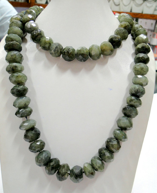 2073 Labradorite GEMSTONES TUMBLED BEADS STRAND NECKLACE