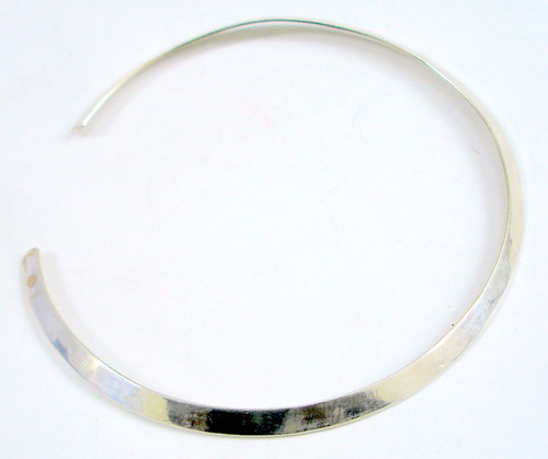 925 STERLING SILVER JEWELRY NECK RING NECKLACE PLATE