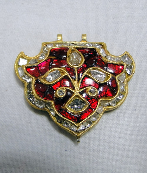 Gold diamond pendant kundan diamond polki jewelry 11876