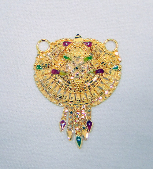 Gold pendant 22K gold handmade Indian traditional jewelry fine jewellery