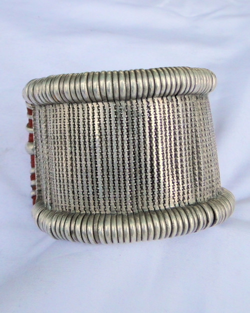 Ethnic Tribal Old Silver Wide Cuff Bracelet Upper arm  13121