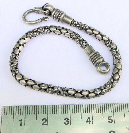 Vintage 925 Sterling Silver Chain bracelet Fine Jewelry 13169