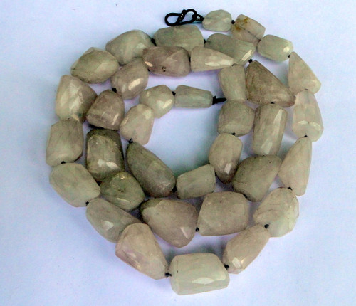 Natural Rose Quartz Gemstone Tumble Beads Strand Necklace