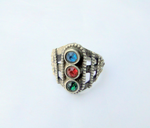 Vintage Old Silver Ring, from Rajasthan, India, jewellery from Rajasthan, indian ring,ethnic ring 13617