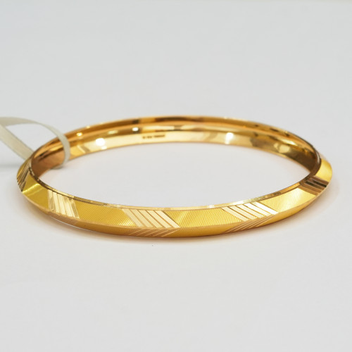 Men's Sikh Bangle Kara Kada Hallmarked 22K Solid Gold Fine Jewellery -217