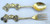 STERLING SILVER GOLD GILDED SPOON FOLK SET MIKE MOUSE 1049