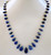 100 CT FACETED LAPIS GEMSTONE DROPS STRAND NECKLACE BEADS