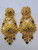 22 K solid gold earrings filigree design 9420