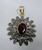 Victorian gold silver Ruby Diamond pendant necklace