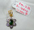 14 K solid gold Diamond Emerald Pendant necklace jewelry 10357