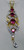 18 K Solid gold Rubellite Tourmaline Diamond pendant necklace jewelry 10544
