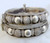 vintage 925 sterling silver bangle bracelet pair cuff tribal