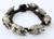 vintage ethnic tribal old sterling silver bracelet cuff bangle 5702