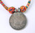 vintage sterling silver pendant necklace tribal ethnic 5868
