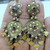 vintage ethnic18 K solid gold earring pair dangle