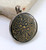 VINTAGE OLD SILVER GOLD PENDANT necklace bidaree work