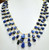 173 ct Lapis Lazuli gemstone drops strand necklace