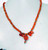 81 CT Faceted Cornelian gemstone with silver beads necklace