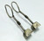 vintage antique ethnic tribal old sterling silver earrings dangle 7461