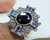 Estate vintage diamond Sapphire gold Ring