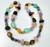 Tumbled Necklace~Multicolor gemstones sterling silver beads strand