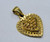 Vintage 22 K solid gold heart pendant charm