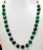 140 ct green onyx tear drops strand necklace emerald look