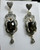 Diamond Smoky Topaz Victorian gold Earrings Jewelry