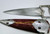 Vintage antique hunting knife silver work & Damascus stell blade