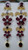 Ruby earrings 18 K solid gold Natural Ruby Diamond earrings chandelier
