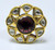 Vintage 20Ct gold diamond round shape ring kundan meena work Jewellery